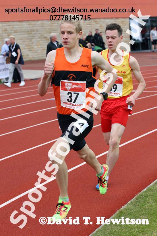 Inter boys 1500 metres, English Schools Track and Field. Photo: David T. Hewitson/Sports for All Pics